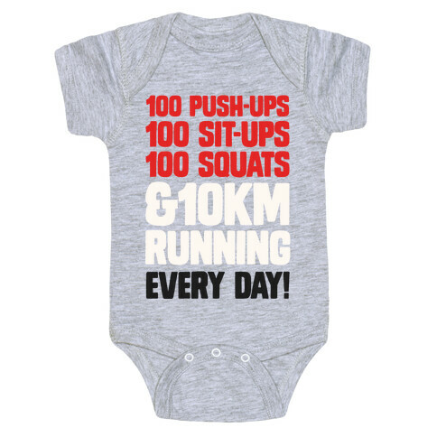 The Strongest Training Regime Baby One-Piece