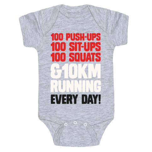 The Strongest Training Regime Baby One-Piece