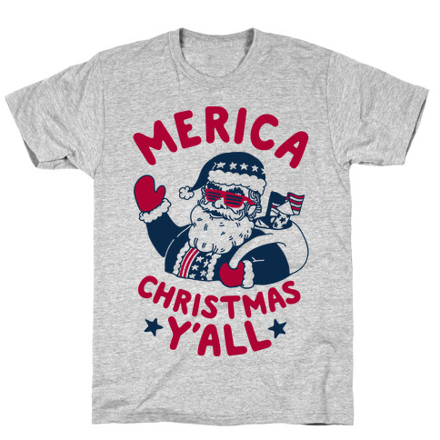 Merica Christmas Y'all T-Shirt