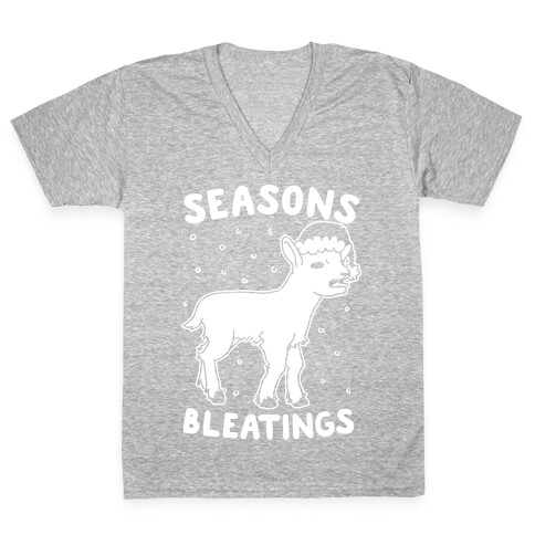 Seasons Bleatings  V-Neck Tee Shirt