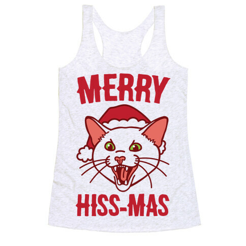 Merry Hiss-mas Racerback Tank Top