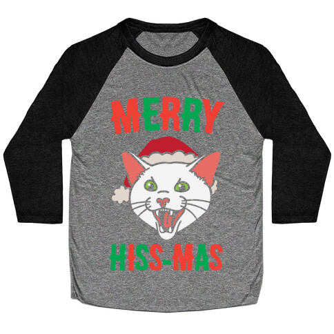 Merry Hiss-mas Baseball Tee