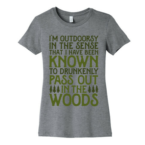 Outdoorsy Womens T-Shirt