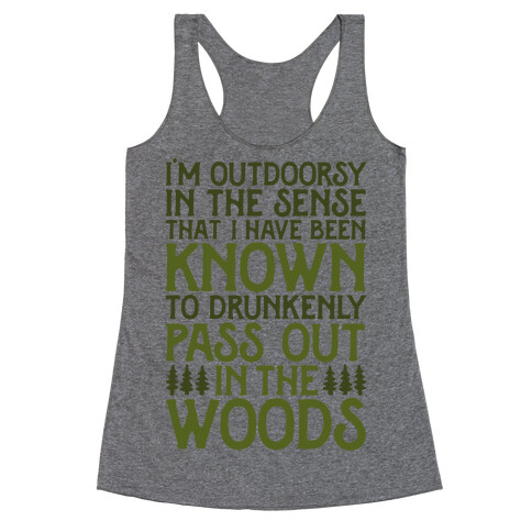 Outdoorsy Racerback Tank Top