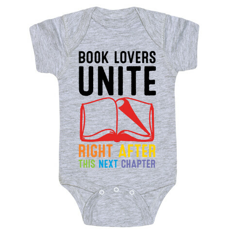 Book Lovers Unite Right After This Next Chapter Baby One-Piece