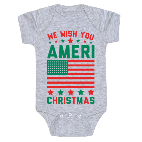 We Wish You AmeriChristmas Baby One-Piece