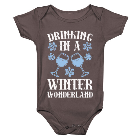 Drinking In A Winter Wonderland Baby One-Piece