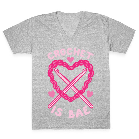 Crochet Is Bae V-Neck Tee Shirt
