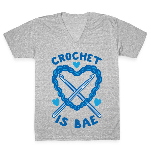 Crochet Is Bae V-Neck Tee Shirt