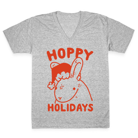 Hoppy Holidays V-Neck Tee Shirt