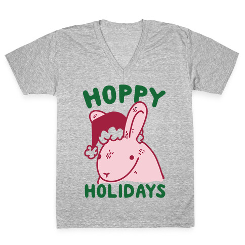 Hoppy Holidays V-Neck Tee Shirt