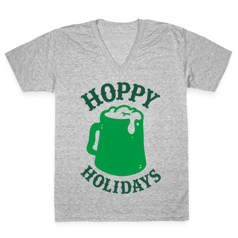 Hoppy Holidays V-Neck Tee Shirt