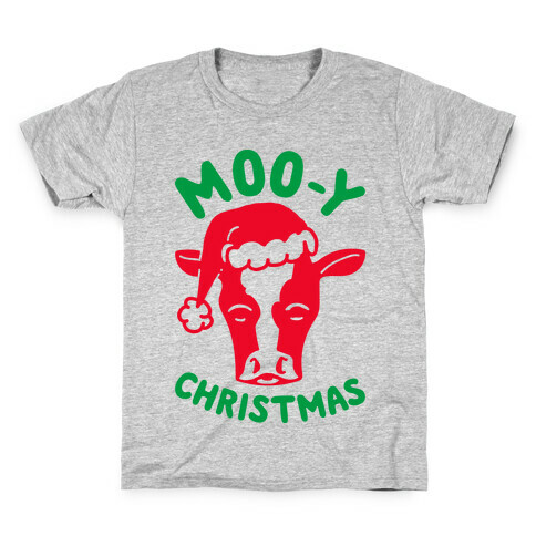 Moo-y Christmas  Kids T-Shirt