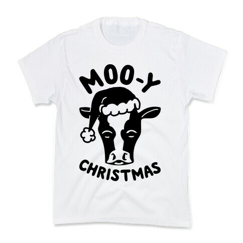 Moo-y Christmas  Kids T-Shirt