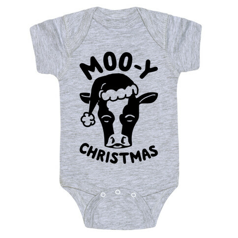 Moo-y Christmas  Baby One-Piece