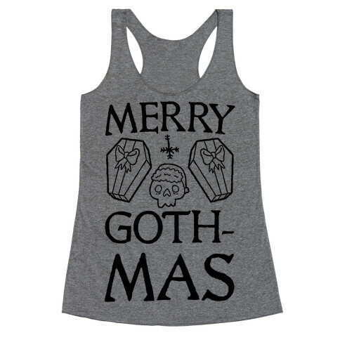 Merry Gothmas Racerback Tank Top