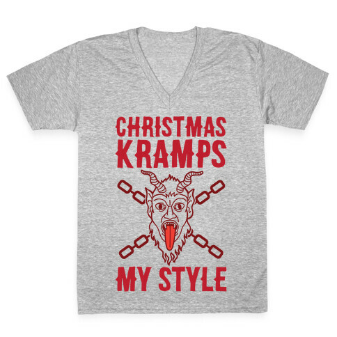 Christmas Kramps My Style V-Neck Tee Shirt