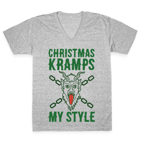Christmas Kramps My Style V-Neck Tee Shirt