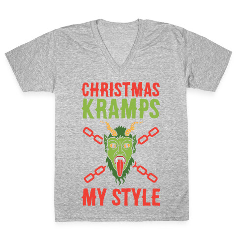Christmas Kramps My Style V-Neck Tee Shirt
