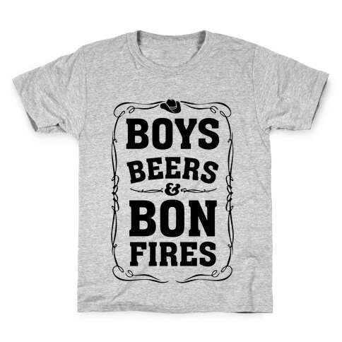 Boys Beers & Bonfires Kids T-Shirt