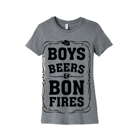 Boys Beers & Bonfires Womens T-Shirt