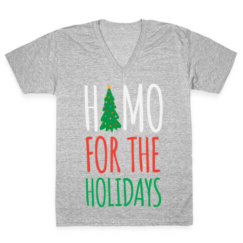 Homo For The Holidays V-Neck Tee Shirt