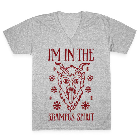 I'm In The Krampus Spirit V-Neck Tee Shirt