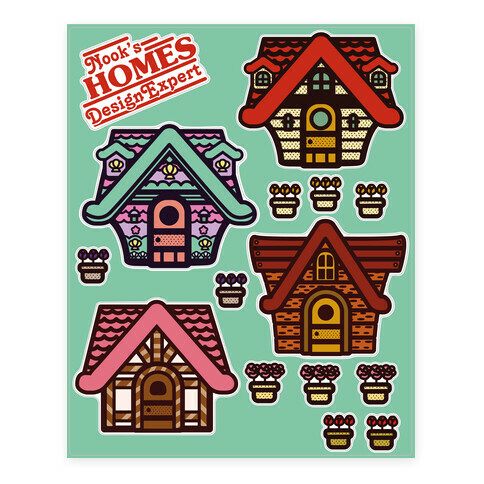 Nook's Homes  Stickers and Decal Sheet