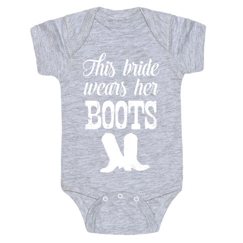 This Bride Wears Her Boots Baby One-Piece