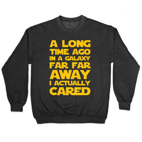 A Long Time Ago in a Galaxy Far Far Away I Used to Care  Pullover