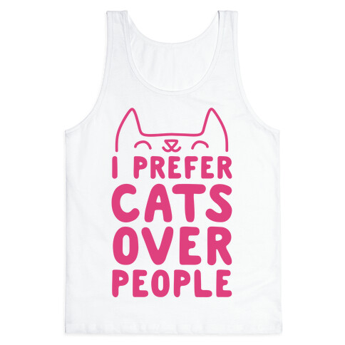 I Prefer Cats Over People Tank Top