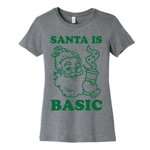 Santa Is Basic Womens T-Shirt