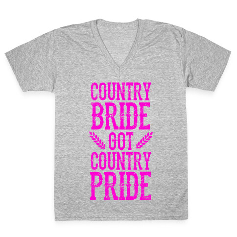 Country Bride V-Neck Tee Shirt