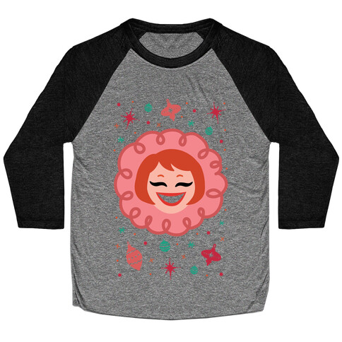 Vintage Snow Girl Baseball Tee