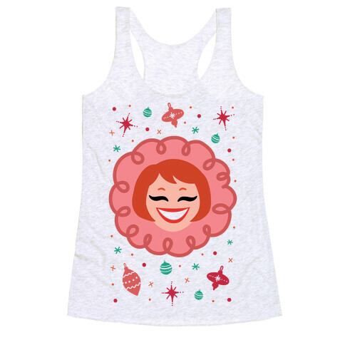 Vintage Snow Girl Racerback Tank Top