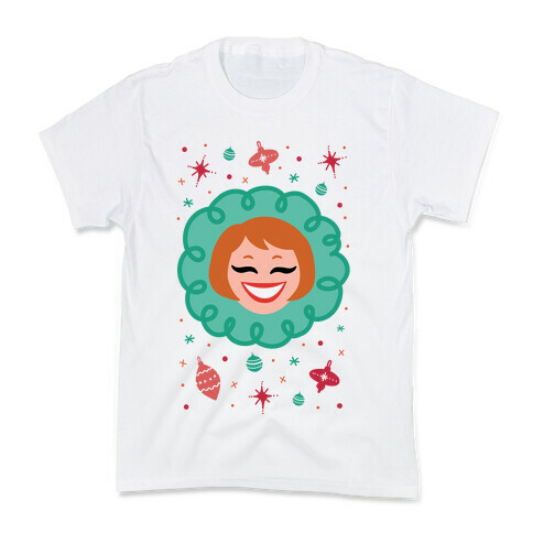 Vintage Snow Girl Kids T-Shirt