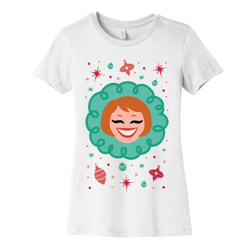 Vintage Snow Girl Womens T-Shirt
