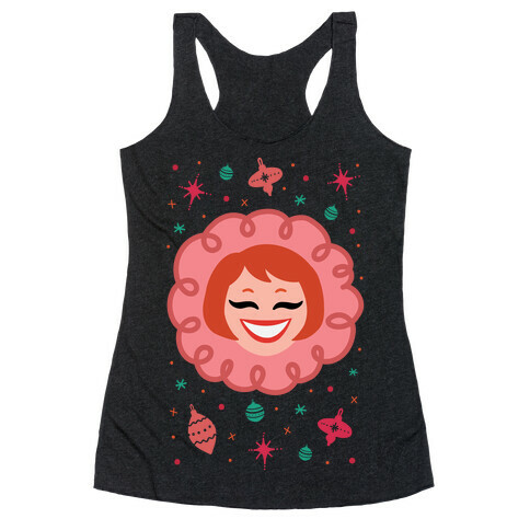 Vintage Snow Girl Racerback Tank Top