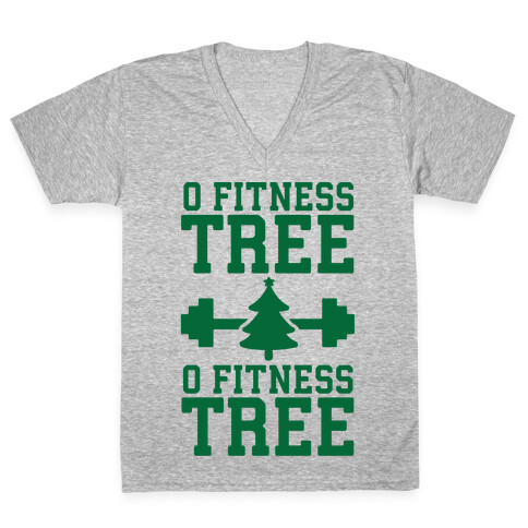 O Fitness Tree, O Fitness Tree V-Neck Tee Shirt