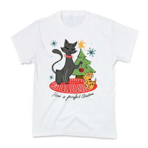 Have a Purrfect Christmas! Kids T-Shirt