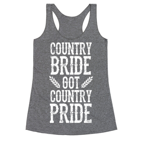 Country Bride Racerback Tank Top