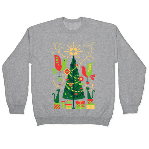 Vintage Christmas Tree Decorating Pullover