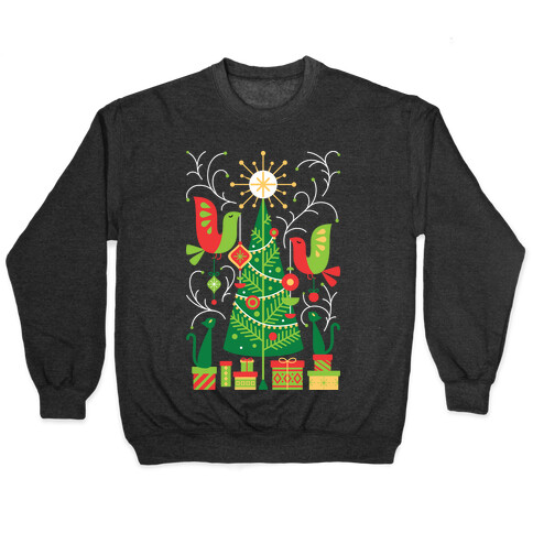 Vintage Christmas Tree Decorating Pullover