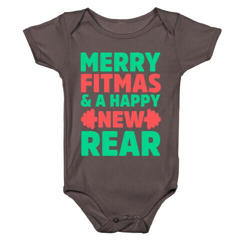 Merry Fitmas and a Happy New Rear Baby One-Piece