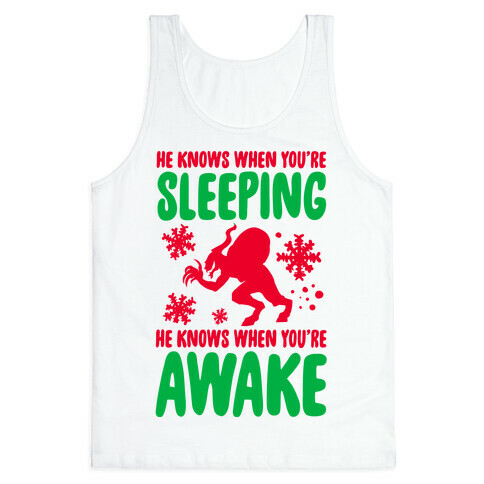 He Knows When You are Sleeping (Krampus) Tank Top