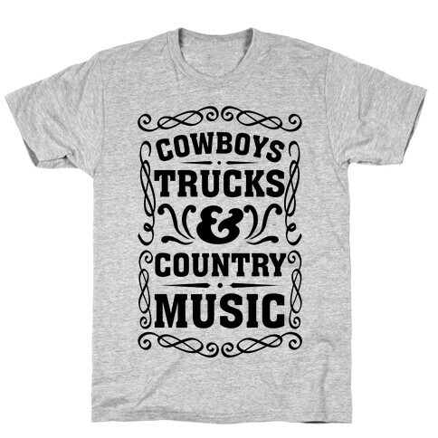 Cowboys Trucks & Country Music T-Shirt