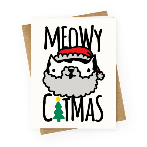 Meowy Catmas Greeting Card