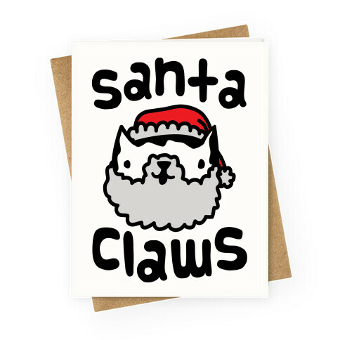 Santa Claws Greeting Card