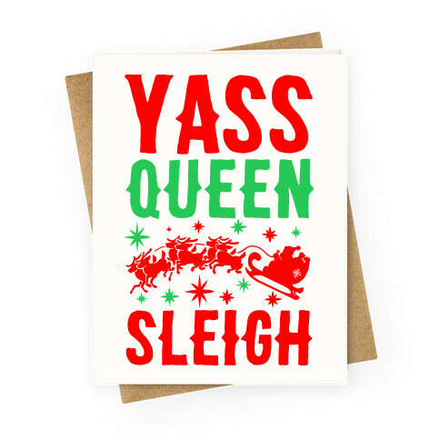 Yass Queen Sleigh Greeting Card