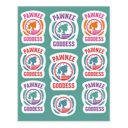 Pawnee Goddess  Stickers and Decal Sheet